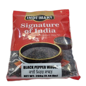 Indi-Mart Black Pepper Whole 200gm