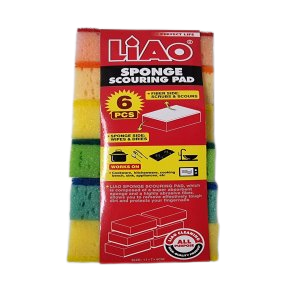 Liao Sponge ScouringPad(6Pcs)(JMD-166)