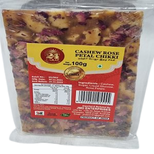 24C Cashew Rose Petal Chikki 100g