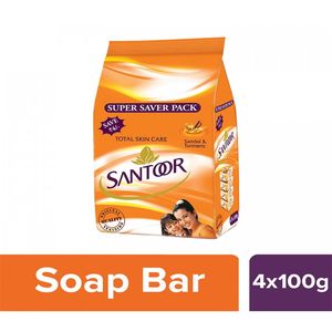 Santoor Sandal Soap 4x100g