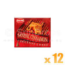 [750006] Hem Incense Cone Cinnamon 10Pc*12