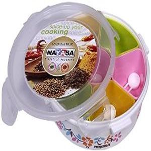 [360814] Nayasa Plastic Masala Box Printed