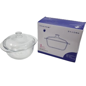 [10551] Small Glass Bowl W/Cover(JMD-551)