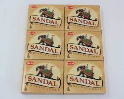 [250177] Hem Sandal 10 Incense Cones*6
