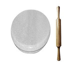 [360059] Lsn Marble Chakla With Wooden Belan