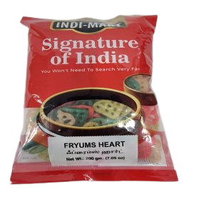 [70537] Indi-Mart Fryums (Hearts Shaped) 200Gm